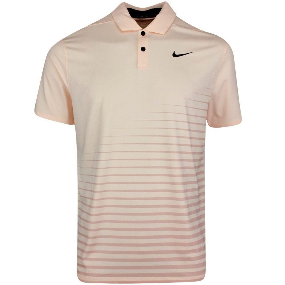 Nike Dry Vapor Stripe Graphic herr polo, crimson tint