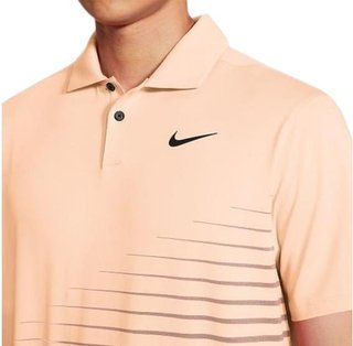 Nike Dry Vapor Stripe Graphic herr polo, crimson tint