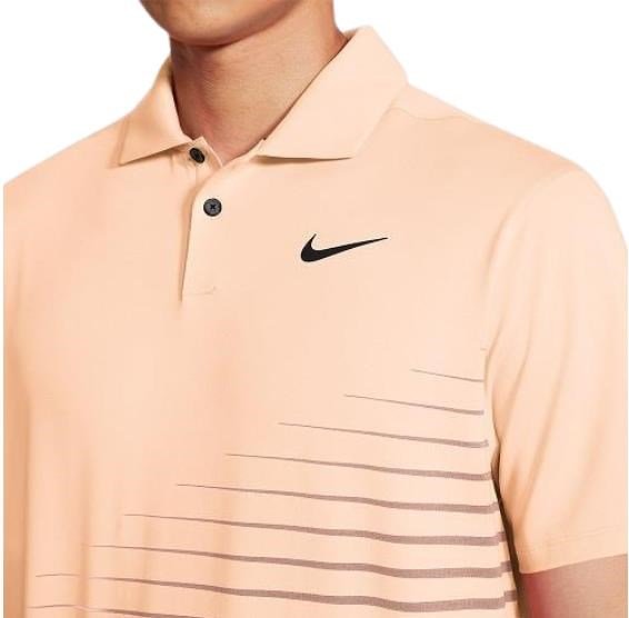 Nike Dry Vapor Stripe Graphic herr polo, crimson tint