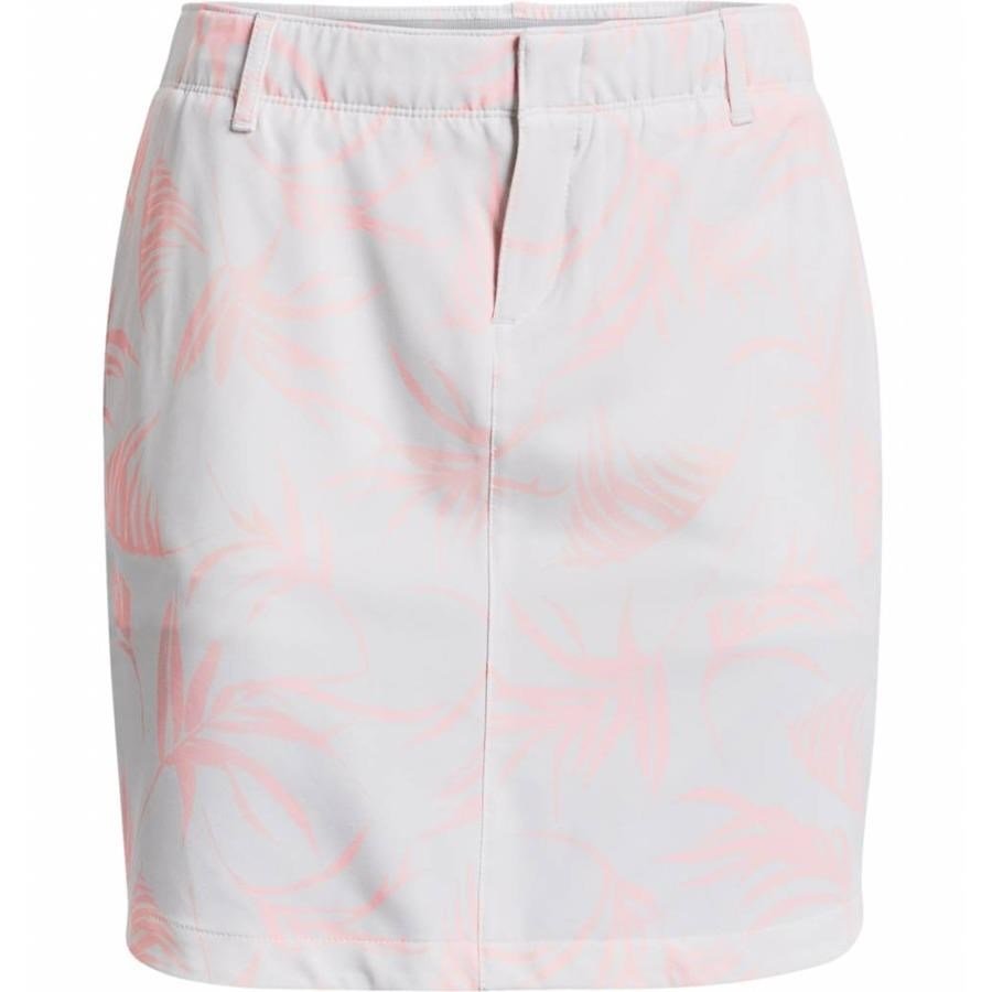 Under Armour Links Woven Printed damgolfkjol, vit