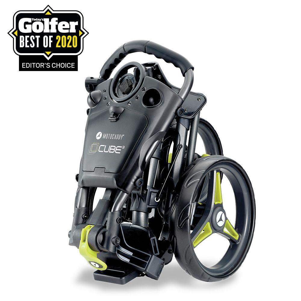 Motocaddy CUBE manuell vagn, grafit/lime