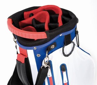 JuCad Waterproof 2in1 stand bag, blå/vit/röd