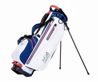 JuCad Waterproof 2in1 stand bag, blå/vit/röd