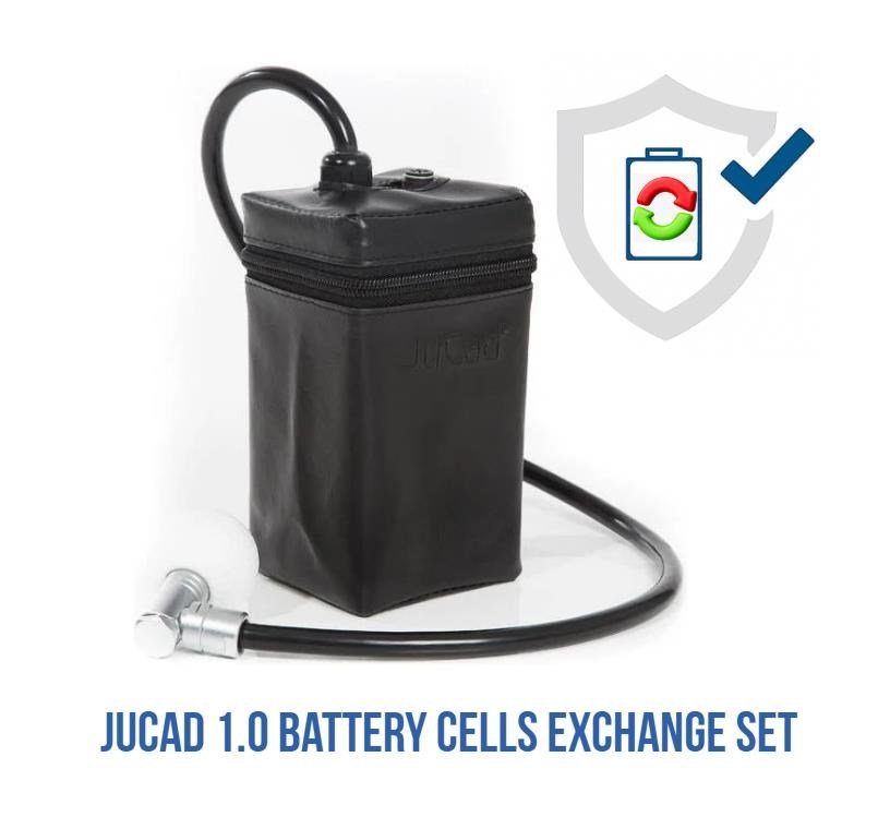 JuCad 1.0 Powerpack ersättningskit utan styrenhet för montering inkl. litet batterifodral och lock