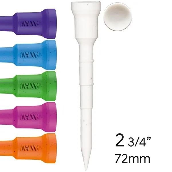 Lignum Lignum Tee 72mm (2 3/4") 12pack neon mix