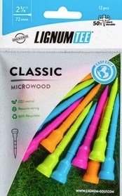 Lignum Lignum Tee 72mm (2 3/4") 12pack neon mix