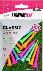 Lignum Lignum Tee 53mm (2 1/8") 16-pack neon mix