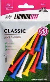 Lignum Lignum Tee 53mm (2 1/8") 16-pack, colour mix