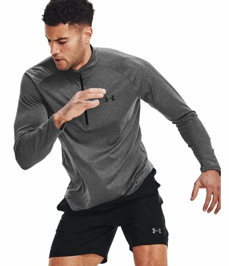 Under Armour Tech 2.0 1/2 Zip herr långärmad tröja, grå