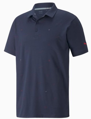 Puma Cloudspun Love herr polo, navy blazer/ski patrol