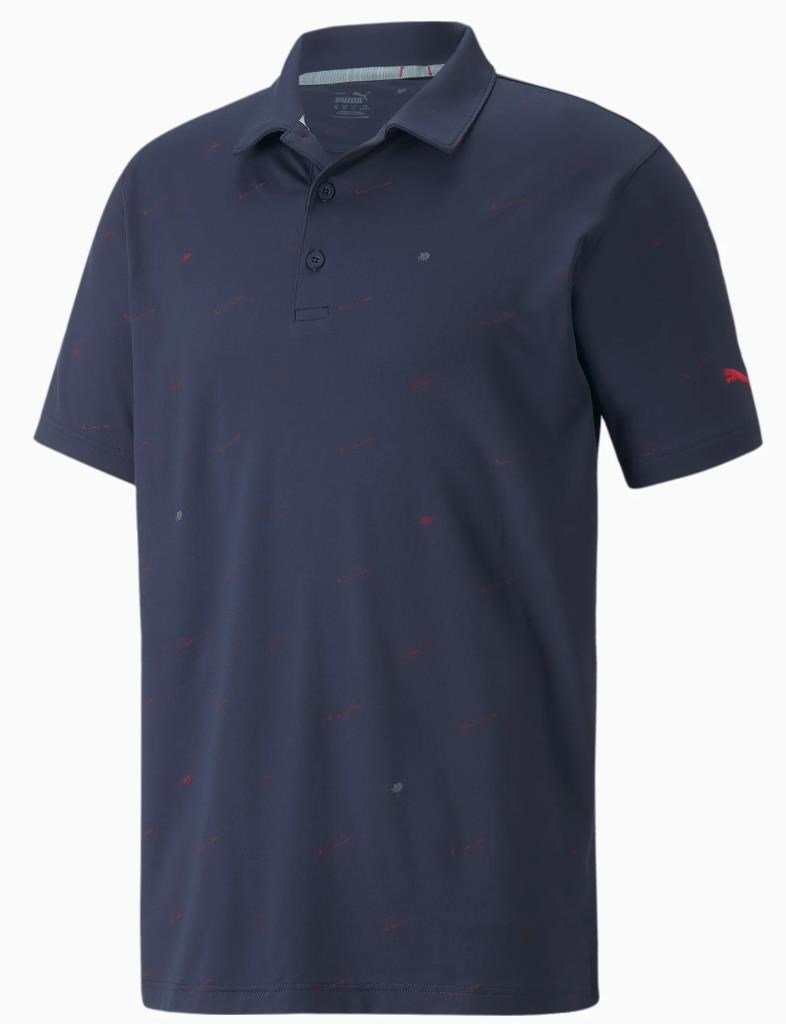 Puma Cloudspun Love herr polo, navy blazer/ski patrol
