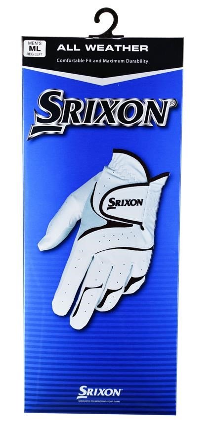 Srixon All Weather herr golfhandske, vit