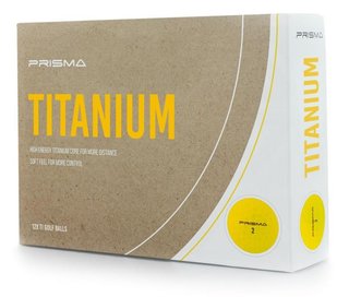 Masters Prisma Titanium golfbollar, gula