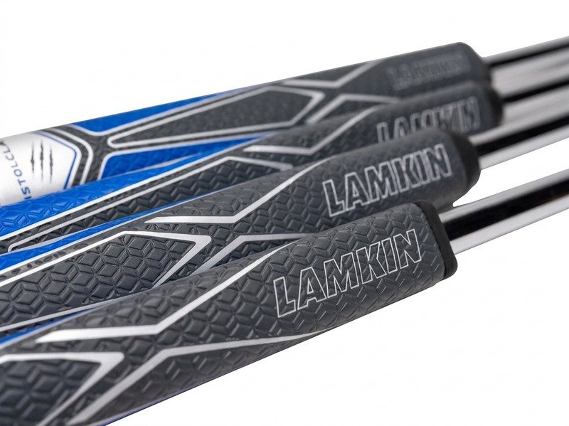Lamkin SINKFIT PU Squaretop putter grip, svart/blå
