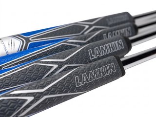 Lamkin SINKFIT PU Squaretop putter grip, svart/blå