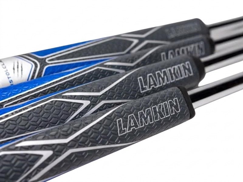 Lamkin Sinkfit PU Pistol puttergrepp, svart/blå