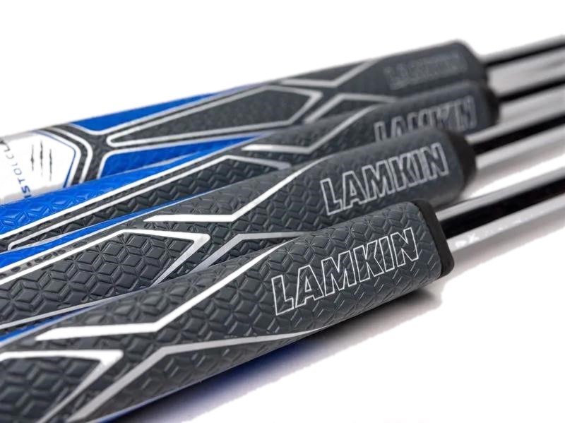 Lamkin Sink Fit PU Pistolclaw puttergrepp, svart/blå