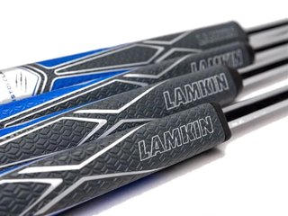 Lamkin Sink Fit PU Pistolclaw puttergrepp, svart/blå