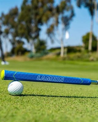 Lamkin SINKFIT Rubber Skinny Pistol putter grip, blå/grön