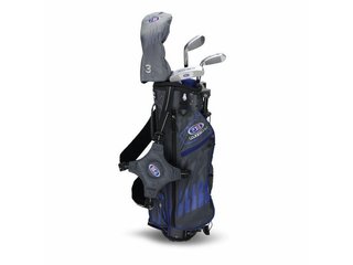 U.S. Kids Golf UL45 (114cm) WT25-s 4-Club junior golfset 2022, grafit + stand bag, grå/blå