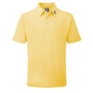 FootJoy Stretch Pique Solid herr polo, gul