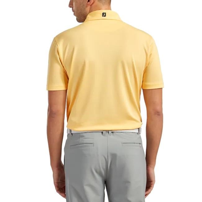 FootJoy Stretch Pique Solid herr polo, gul