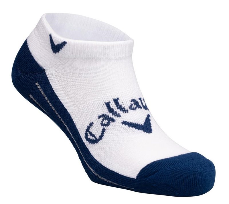 Callaway Tour Opti-Dri Low Cut herrsockor, white/navy