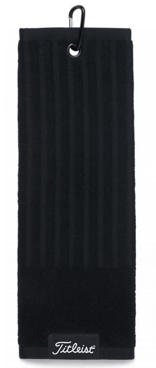Titleist Tri-Fold golfhandduk, svart