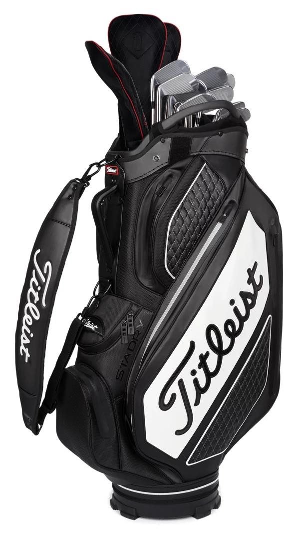 Titleist Tour Series Premium Stadry staff bag, svart/vit