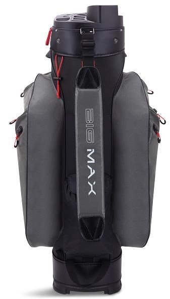 Big Max Dri Lite Silencio 2 Organizer cart bag, charcoal/white/black/red