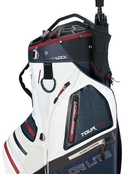 Big Max Dri Lite V-4 Organizer vagnskabinväska, blueberry/white/merlot