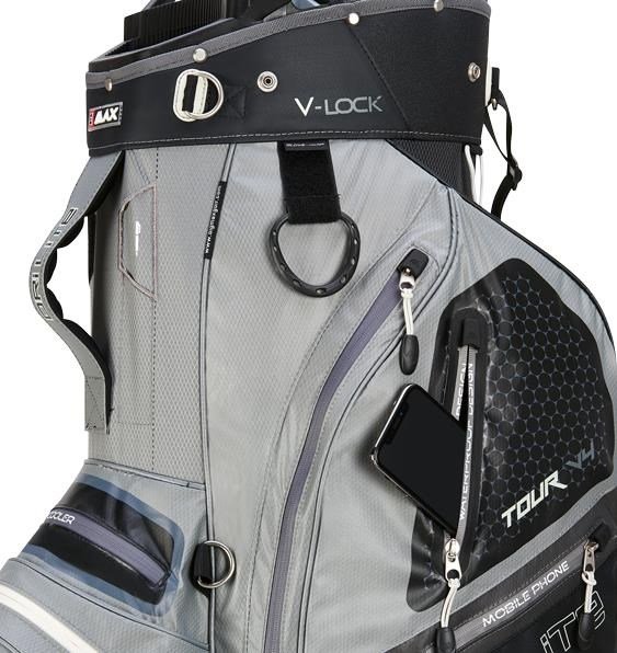 Big Max Dri Lite V-4 Organizer cart bag, grå/svart