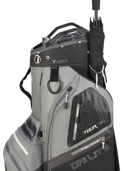 Big Max Dri Lite V-4 Organizer cart bag, grå/svart