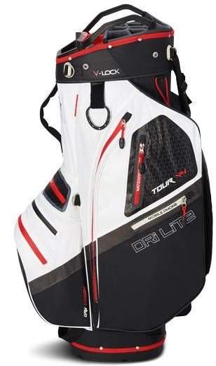 Big Max Dri Lite V-4 Organizer cart bag, svart/vit/röd
