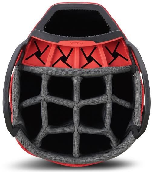 Big Max Dri Lite V-4 Organizer cart bag, svart/vit/röd