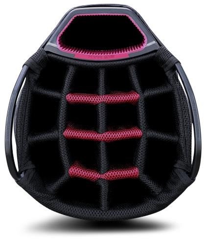 Big Max Dri Lite Tour cart bag, black/charcoal/merlot