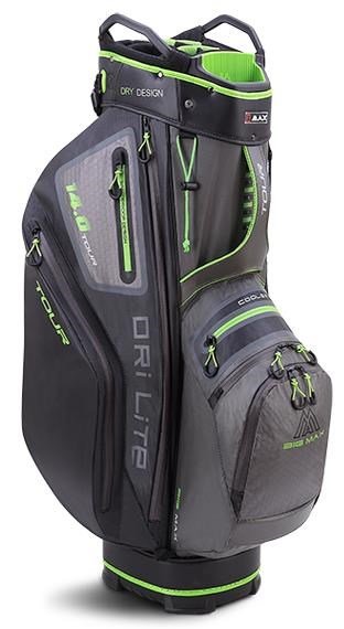 Big Max Dri Lite Tour cart bag, charcoal/black/lime
