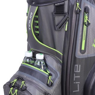 Big Max Dri Lite Tour cart bag, charcoal/black/lime