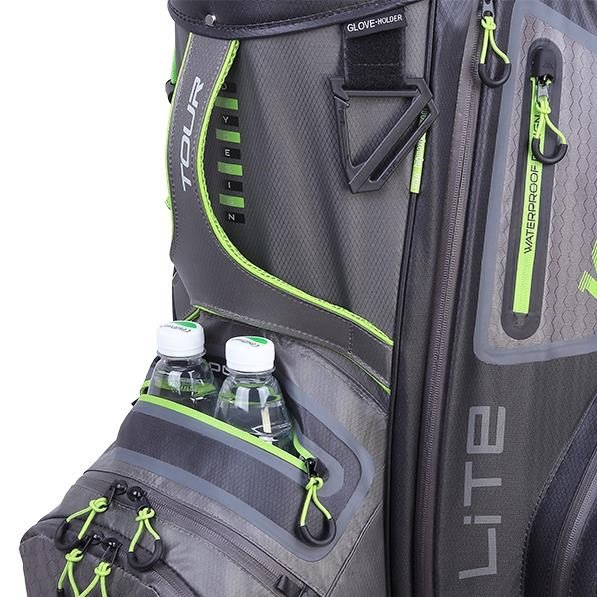 Big Max Dri Lite Tour cart bag, charcoal/black/lime