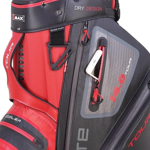Big Max Dri Lite Tour cart bag, röd/svart