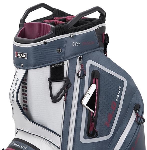 Big Max Dri Lite Tour cart bag, white/blueberry/merlot