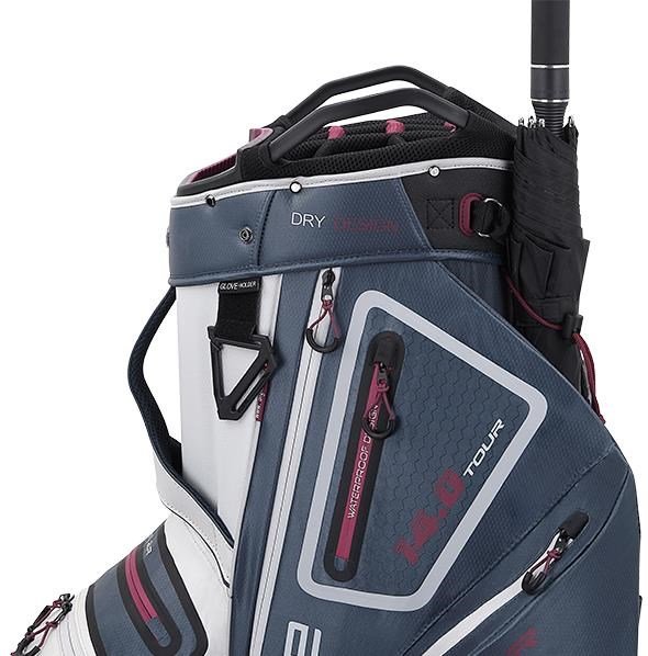 Big Max Dri Lite Tour cart bag, white/blueberry/merlot