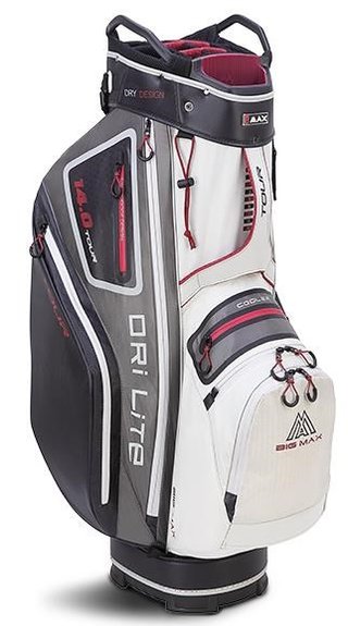 Big Max Dri Lite Tour cart bag, white/grey/black/merlot
