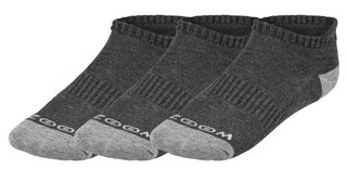 Zoom Ankle damstrumpor (3 par), charcoal/silver