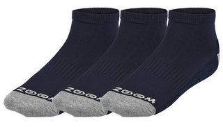 Zoom Ankle damstrumpor (3 par), navy/silver
