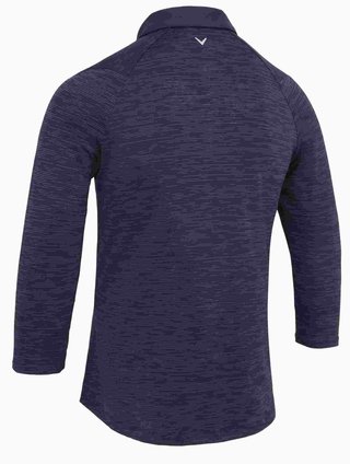 Callaway 3/4-Sleeve Swing Tech dam polo, peacoat