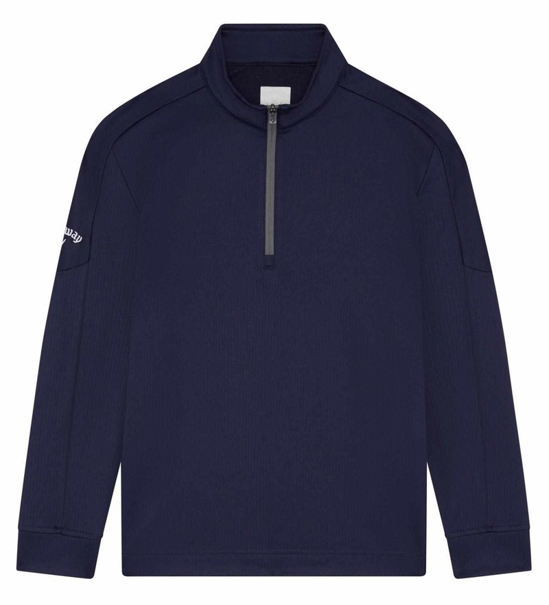 Callaway Waffle Fleece junior sweatshirt, peacoat