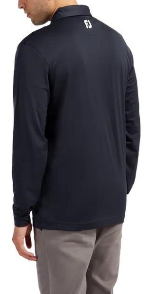 FootJoy Long Sleeve Thermocool Self Athletic Fit herr polo, navy