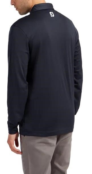FootJoy Long Sleeve Thermocool Self Athletic Fit herr polo, navy