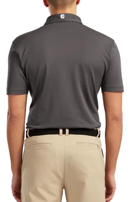 FootJoy Stretch Pique Solid herr polo, charcoal